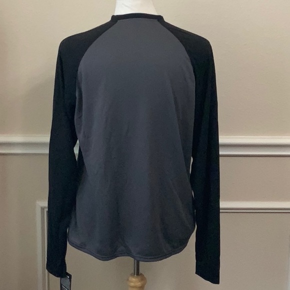 PolarMax (2) BASELAYER MID-WT DBL LAYER BASELAYER HENLEY - Arctic Grey/blk - Picture 4 of 12